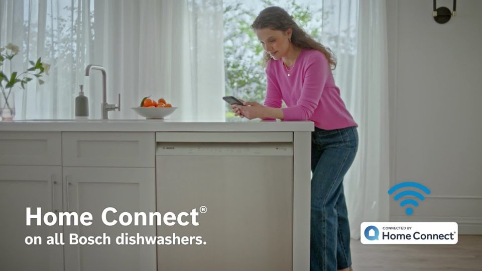 Home Connect on Bosch Dishwashers Product Info Video video 0 minutes 17 seconds