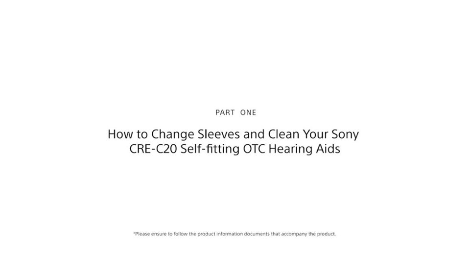 SONY How To Change And Clean Your CREC20 Sleeves video 2 minutes 03 seconds