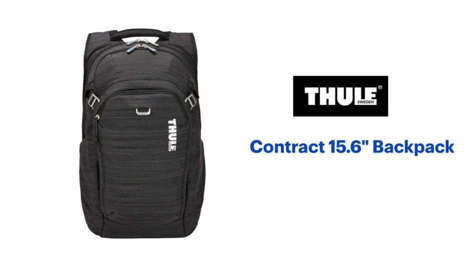 Thule - Contract 15.6" Backpack - Black Product Features video 0 minutes 56 seconds