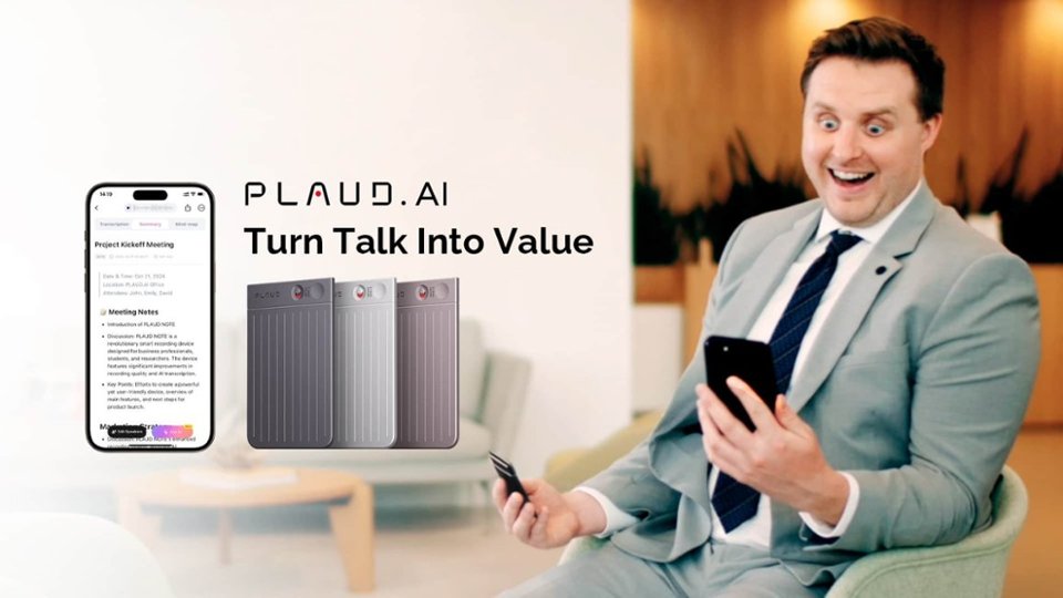 Smart AI Voice/Audio Recorder - Silver product video video 0 minutes 54 seconds