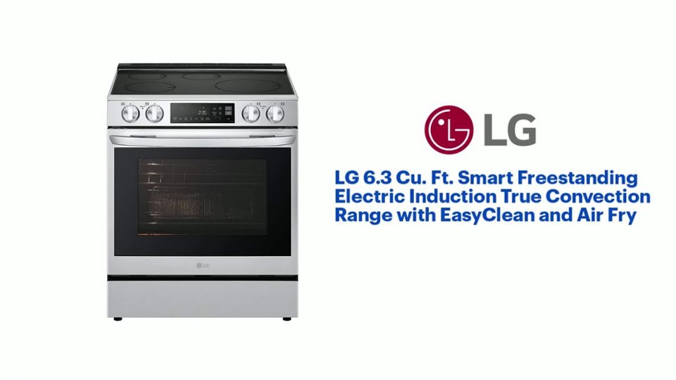 LG 6.3 Cu. Ft. Smart Freestanding Electric Induction True Convection Range Features video 1 minutes 05 seconds