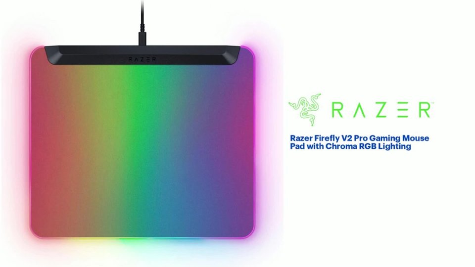 Razer Firefly V2 Pro Micro-Textured Surface Gaming Mouse Pad Features video 1 minutes 20 seconds