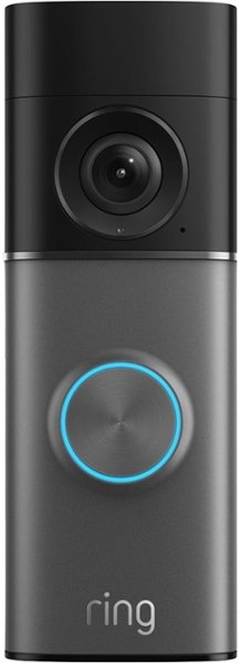 Ring - Wired Doorbell Pro, Retinal 4K for ultra-clear video, 10x Zoom, Night Vision for full-color in the near dark - Deep Silver