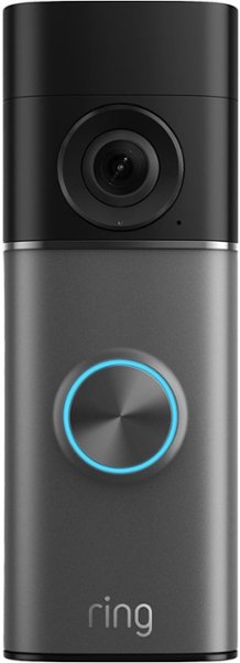 Ring - Battery Doorbell Pro, Retinal 4K with wide-angle video, 10x Zoom, Night Vision, and Quick Release Ultra Battery - Deep Silver