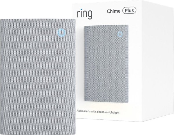 Chime Plus, Crisp, clear audio alerts for select Ring devices, built-in night-light, customizable tones, easy setup - White
