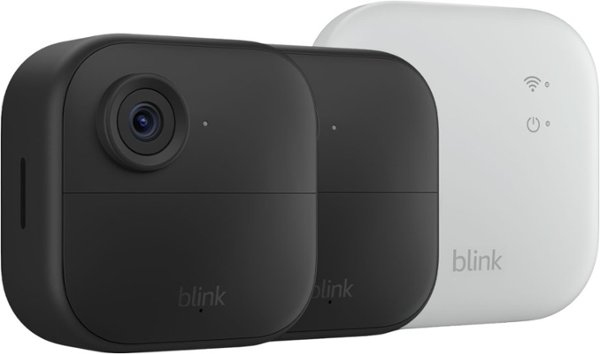 Blink - Outdoor 4 XR — Wireless security camera with extended range, up to 400 feet. Sync Module XR included — 2 Cameras - Black