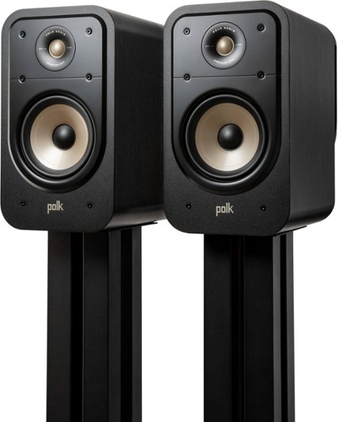Polk Audio - Signature Elite ES20 Hi-Res Bookshelf Speake - Stunning Black