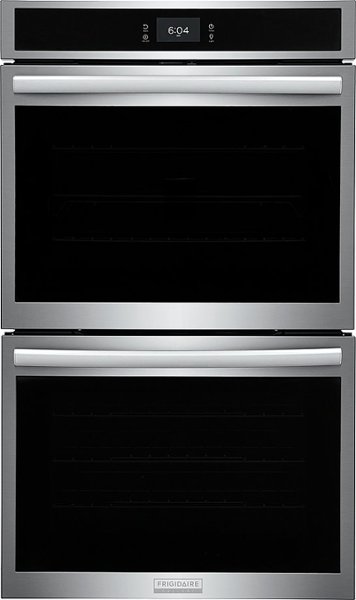 Frigidaire - Gallery 30" Double Electric Wall Oven with Total Convection - Stainless Steel