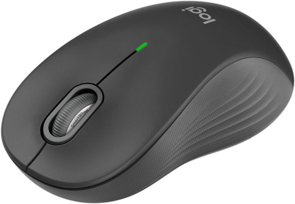 Logitech - Signature M550 L Full Size Wireless Bluetooth Optical Ambidextrous Mouse with Silent Clicks - Wireless - Graphite