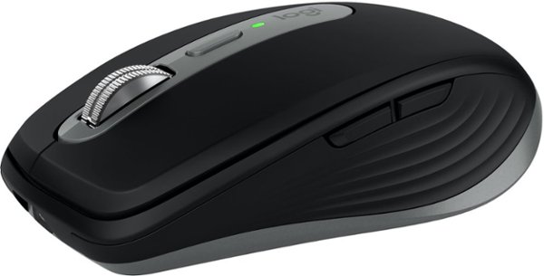 Logitech - MX Anywhere 3S for Mac Wireless Bluetooth Optical Fast Scrolling Mouse with Programmable Buttons - Wireless - Space Gray