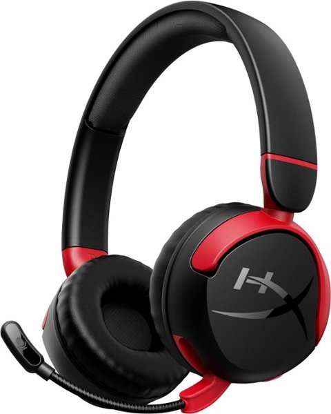 HyperX - Cloud Mini Wireless Headset for PC, PS5, PS4, Xbox Series X|S, Xbox One, Nintendo Switch, Chromebook, and Mobile - Red/Black