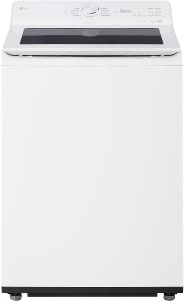 LG - 4.8 Cu. Ft. High-Efficiency Smart Top Load Washer with EasyUnload - Alpine White