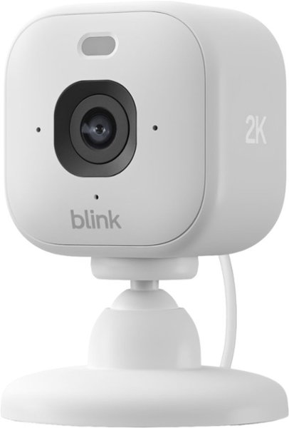 Blink - Mini 2K+ Compact plug-in security camera, 2K video resolution, color night vision, enhanced audio - 1 Cam - White
