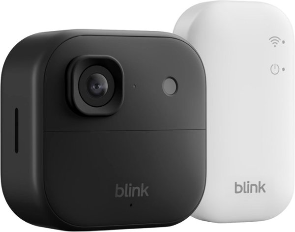 Blink - Outdoor 2K+ Wireless Smart Security Camera, 2K video, Two-way audio w/ noise cancellation, Smart detection - 1CAM - Black