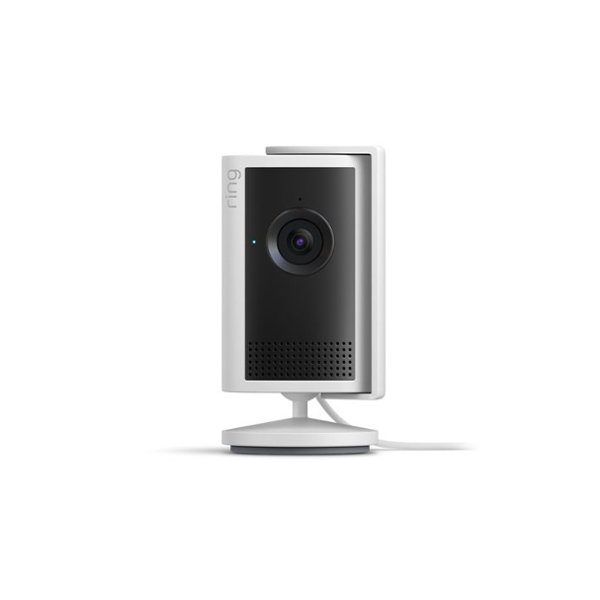Ring - Indoor Cam 2K - Plug-in, Retinal 2K, 6x Enhanced Zoom, Night Vision for true-color in the near dark - White