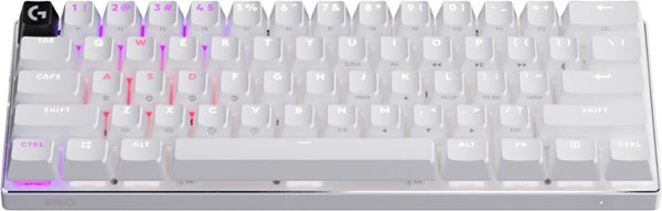 Logitech - PRO X 60 LIGHTSPEED TKL 60% Wireless Mechanical GX Optical Tactile Switch Gaming Keyboard with LIGHTSYNC RGB for PC - White