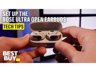 Setting up the Bose Ultra Open Earbuds Video video 0 minutes 44 seconds